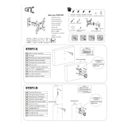 Zidni nosač GNC PSW755  26"-43"  vesa 200 X 200 nosivost 22kg  nagib - thumbnail 2