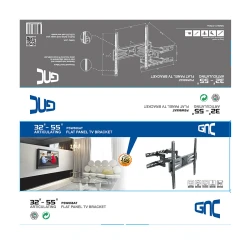 Zidni nosač GNC PSW866AT  32"-65"  400x400  full motion max 30kg - thumbnail 2