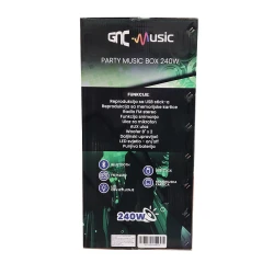 GNC MusicBox Party 240W bluetooth, karaoke, dva wireless mikrofona, USB, card, FM, LED, GNC-240W-1 - thumbnail 3