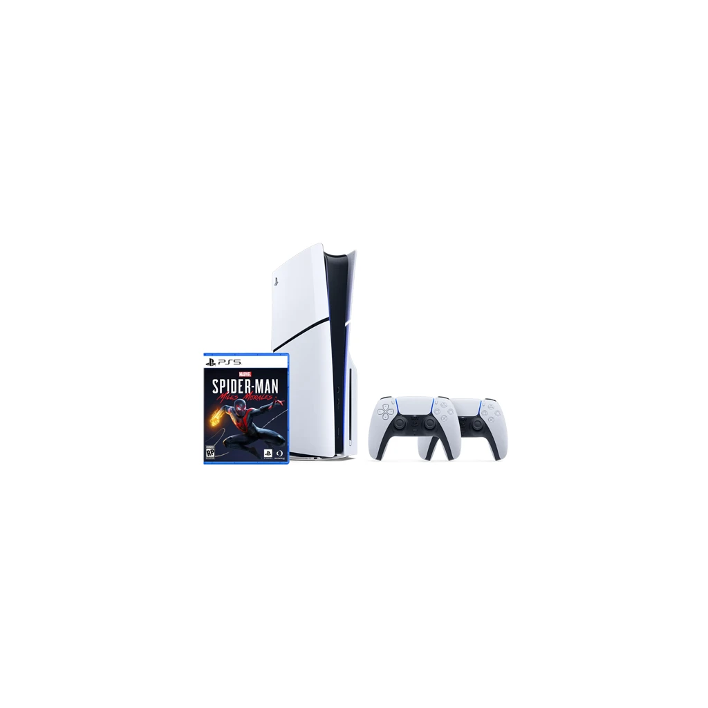 PlayStation 5 Slim D Šasija + PS5 Dualsense Bežični Kontroler + Marvel's Spider-Man: Miles Morales - image 1
