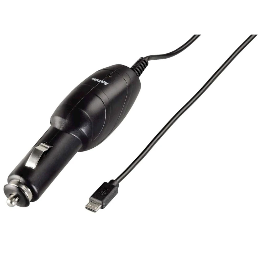 AUTO PUNJAČ HAMA MICRO USB 1A, CRNI - image 1