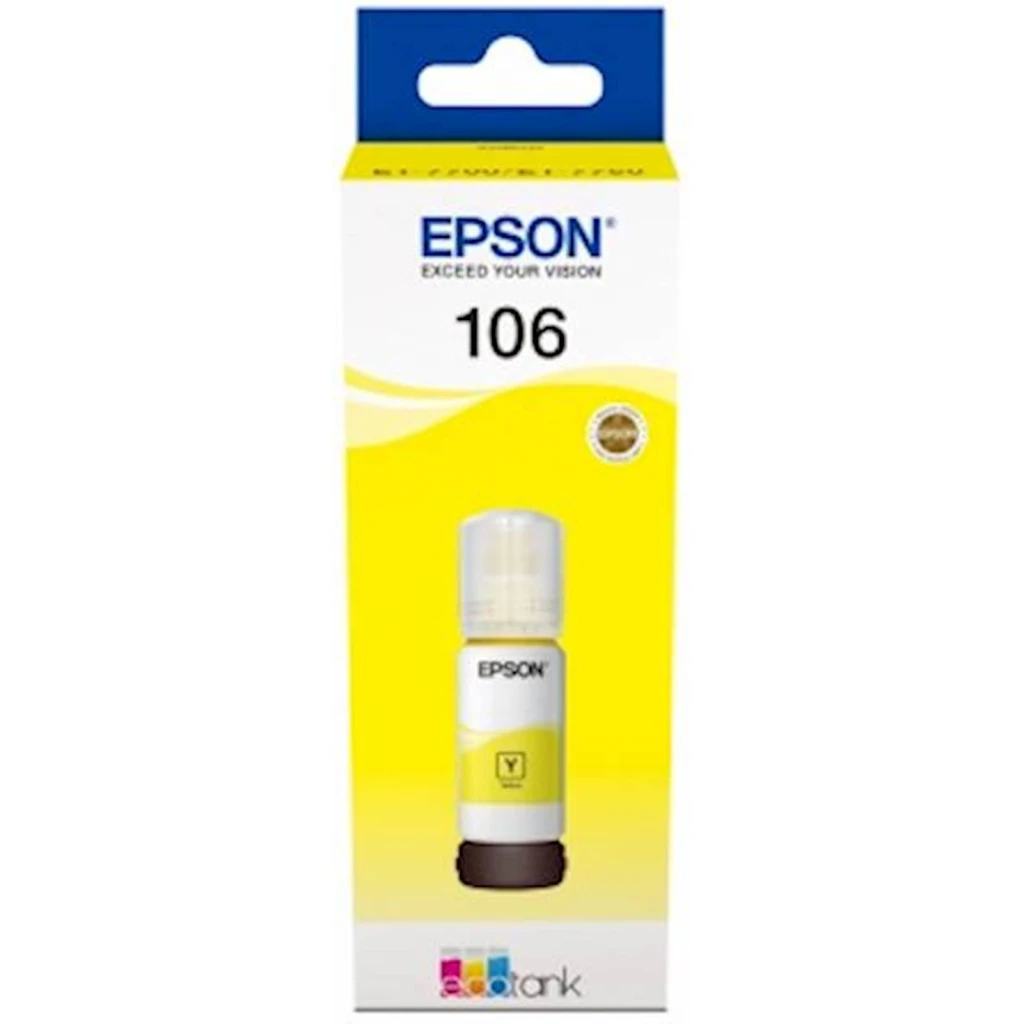 Tinta EPSON EcoTank Yellow 106 - image 1