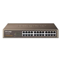 Switch TP-Link TL-SF1024D  24-Port RJ45 10/100Mbps Standard 13-inch steel case switch 4.8Gbps Switching Capacity - thumbnail 4