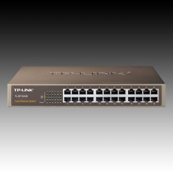 Switch TP-Link TL-SF1024D  24-Port RJ45 10/100Mbps Standard 13-inch steel case switch 4.8Gbps Switching Capacity - thumbnail 3