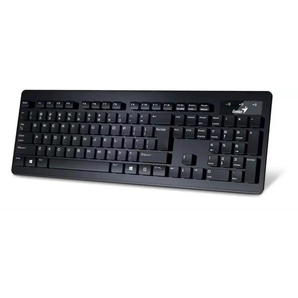 Genius SlimStar 126 tastatura  USB veza, low-profile tipke crna - image 1
