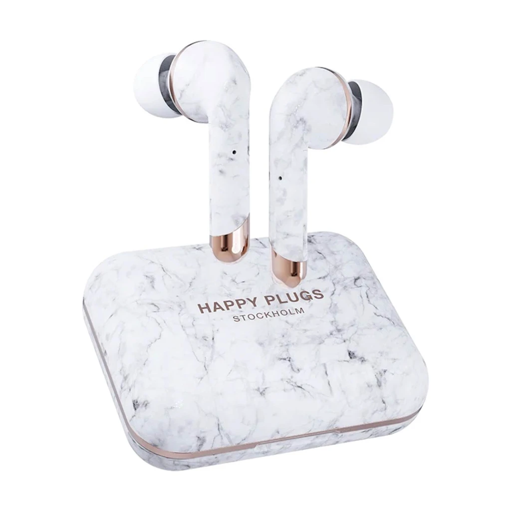 Slušalice Happy Plugs Air 1 plus TWS white marble - image 1