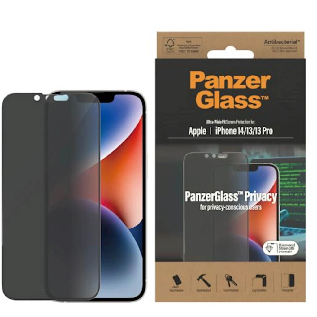 Zaštitno staklo PanzerGlass iPhone 14/13/13 Pro Privacy - image 1