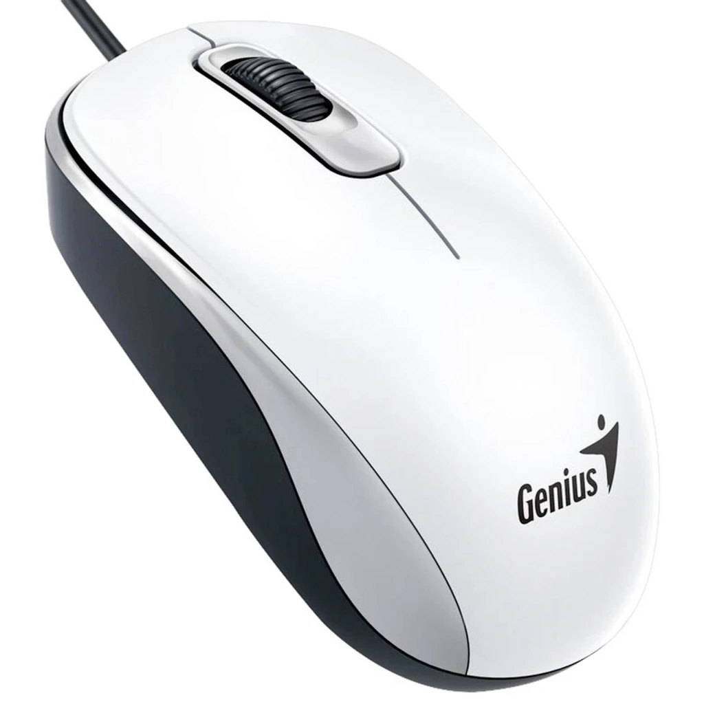 Genius miš DX-110 USB bijeli 1.000 DPI, USB veza,3 tipke, 1.5 m kabal - image 1