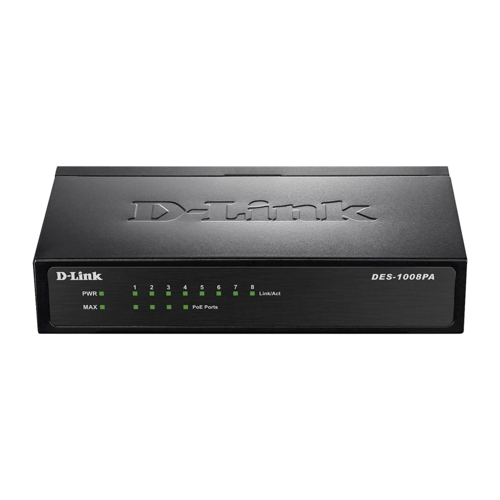 Switch DLINK 8-Port PoE Fast Ethernet Unmnged Desktop - image 1