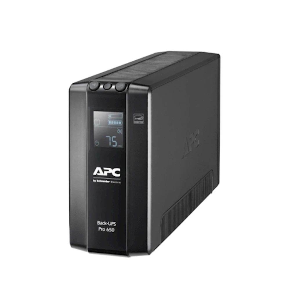 Back-UPS Pro APC, 650VA/390W, Tower, 230V, 6x IEC C13 utičnica, AVR, LCD, zamjenjiva baterija - image 1