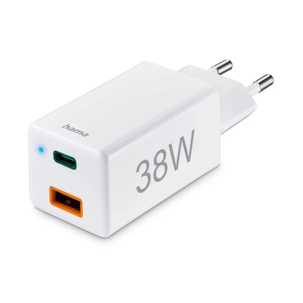 Punjač HAMA glava, USB-C+A, QC 3.0, 38W - image 1