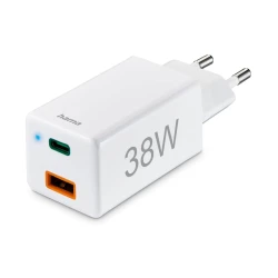 Punjač HAMA glava, USB-C+A, QC 3.0, 38W - thumbnail 1