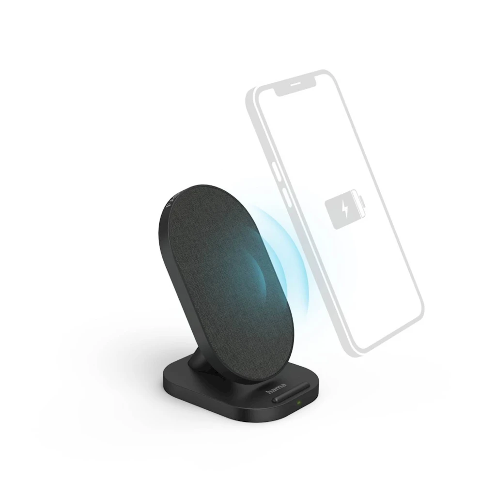 Wireless punjač HAMA QI-FC10S-Fabric crni 10W - image 1