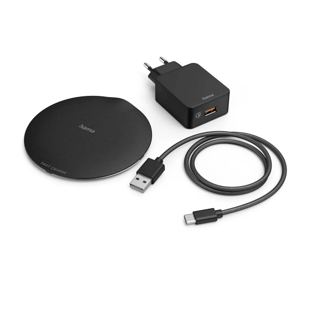 Wireless punjač set HAMA FC15 metalni 15W - image 1