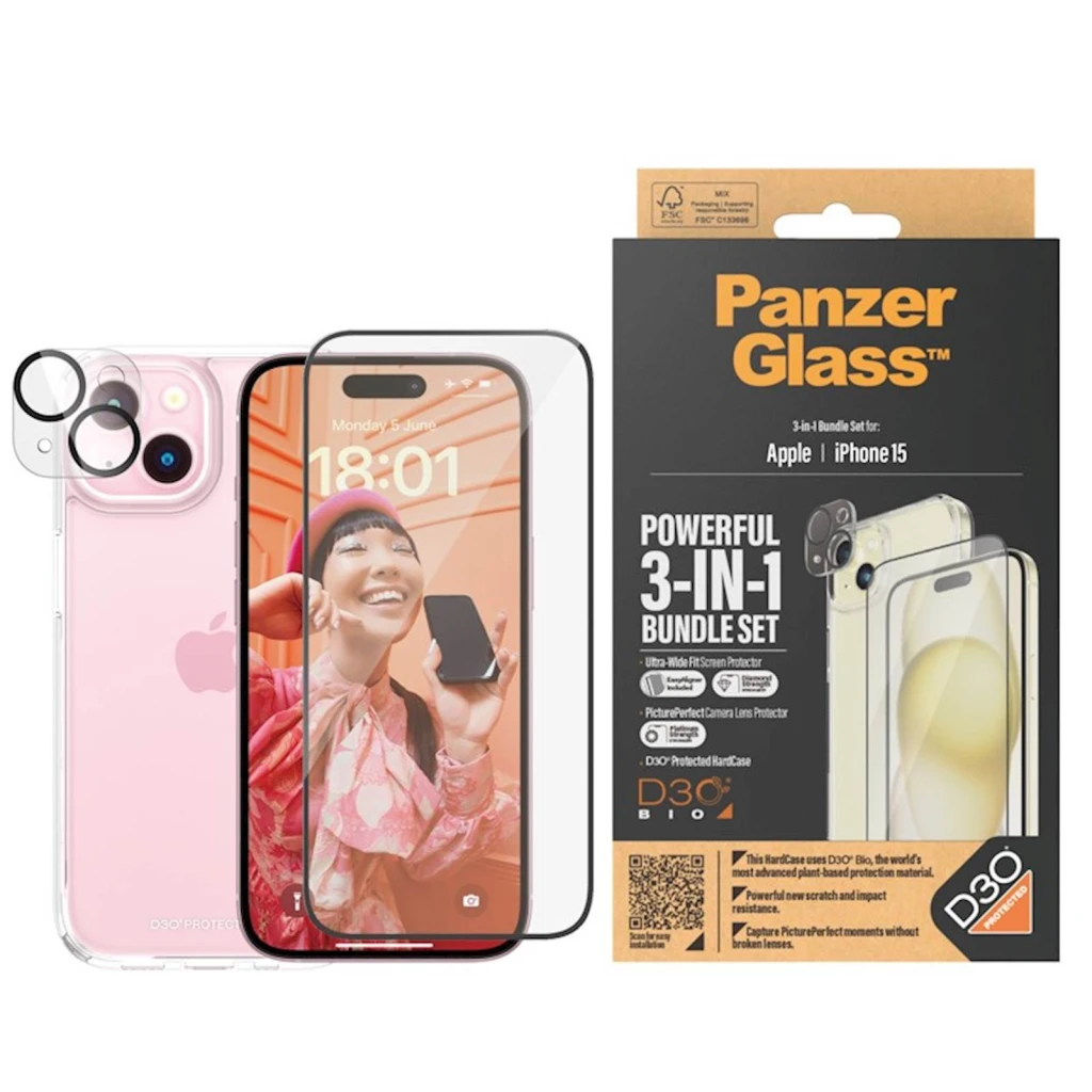 Bundle PanzerGlass iPhone 15 - image 1