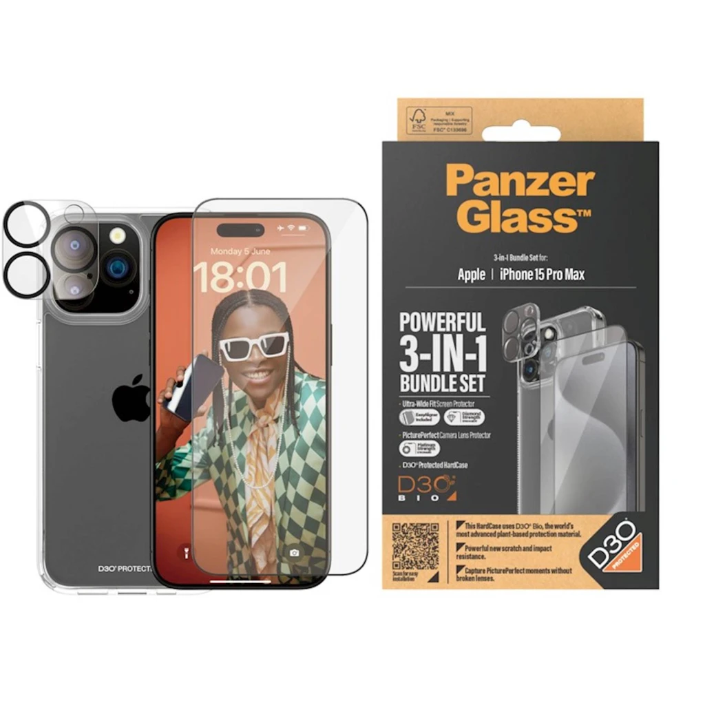 Bundle PanzerGlass iPhone 15 Pro Max - image 1