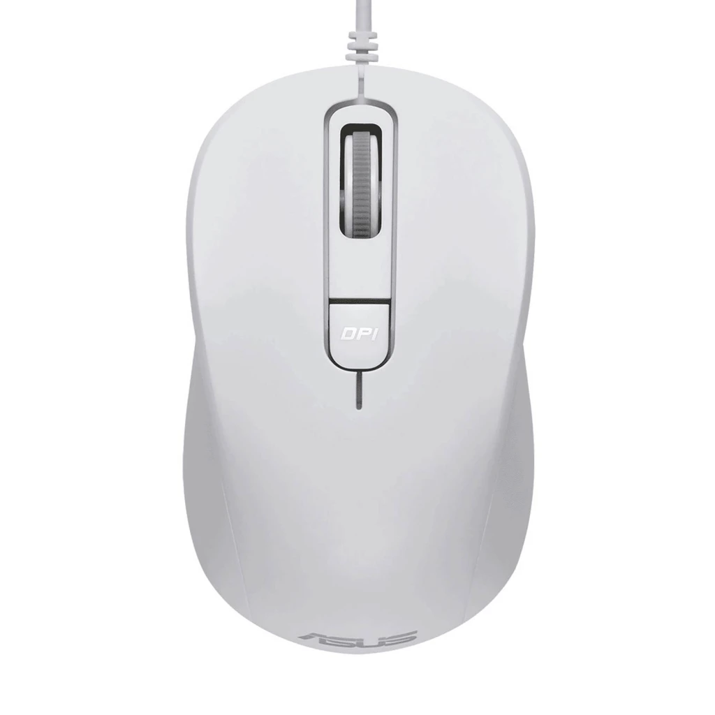 Miš ASUS MU101C Wired Blue Ray, žični, tih, bijeli - image 1