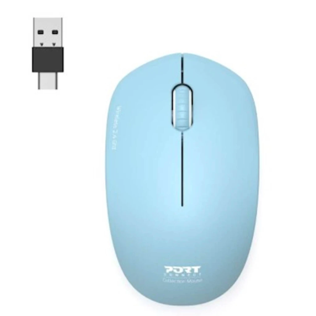 Miš PORT WL USB-A plavi - image 1