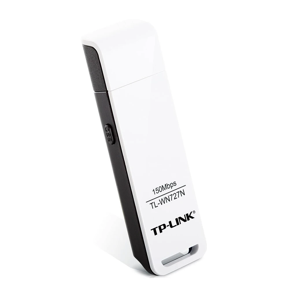 TP-Link TL-WN727N 150Mbps Wi-Fi USB Adapter 150 Mbps at 2.4 GHz USB 2.0 WPS Button - image 1