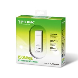 TP-Link TL-WN727N 150Mbps Wi-Fi USB Adapter 150 Mbps at 2.4 GHz USB 2.0 WPS Button - thumbnail 2