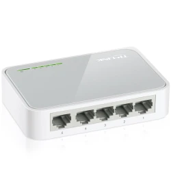 Switch TP-Link TL-SF1005D 5-Port RJ45 10/100Mbps desktop switch Fanless Auto Negotiation/Auto MDI/MDIX Plastic case - thumbnail 2