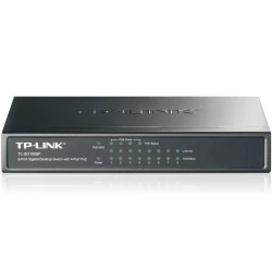 TP-Link TL-SG1008P 8-Port Gigabit Desktop Switch with 4-Port PoE+ 64W PoE Power supply Supports PoE - thumbnail 1