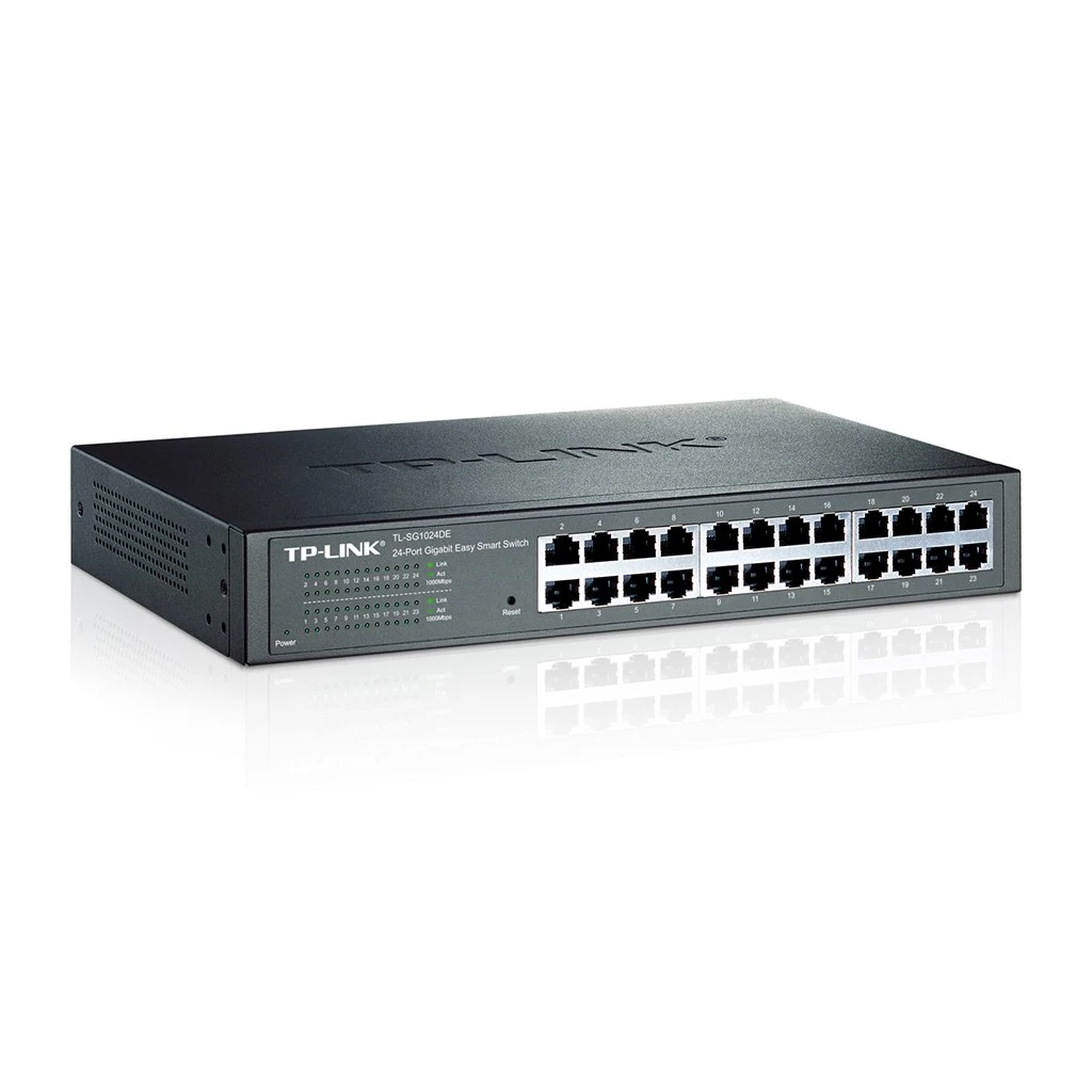 Switch TP-LINK 24-Port Gigabit Easy Smart Switch 24 10/100/1000Mbps RJ45 ports  MTU/Port/Tag-based VLAN QoS - image 1