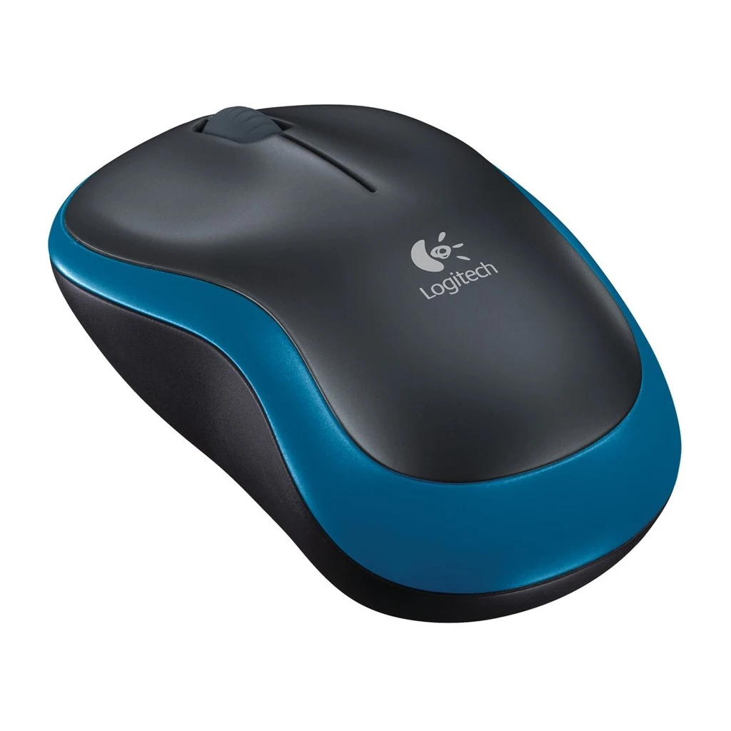 Logitech Bežični Miš M185 - Plavi - Wireless, Optički, Ergonomski, Tihi Klikovi - image 1