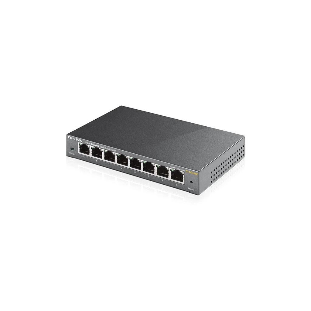 TP-Link TL-SG108E 8-Portni Gigabit Easy Smart Switch - 8 x 10/100/1000Mbps RJ45 portova, MTU/Port/Tag-based VLAN, QoS - image 1