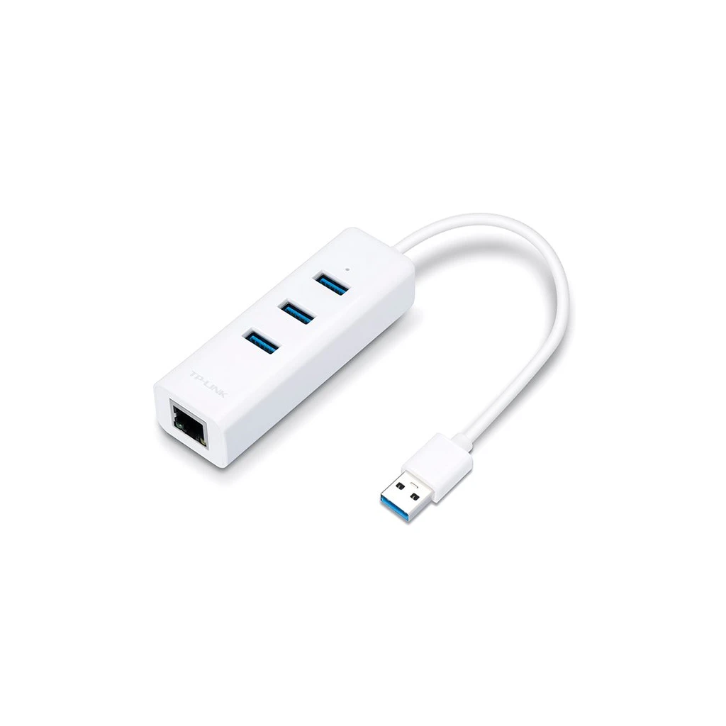 TP-LINK UE330 USB 3.0 3-Port Hub & Gigabit Ethernet Adapter 2 in 1 USB Adapter - image 1