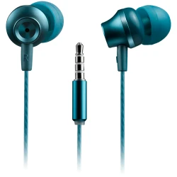 CANYON SEP-3 Stereo earphones with microphone metallic shell cable length 1.2m Blue-green 22*12.6mm 0.012kg - thumbnail 2