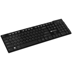 CANYON 2.4GHZ wireless keyboard 104 keys slim design chocolate key caps AD layout black 425*130*235mm - thumbnail 1