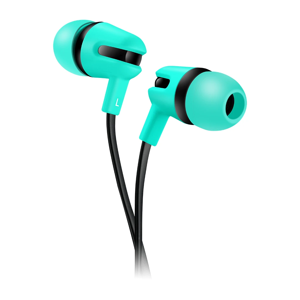 CANYON SEP-4 Stereo earphone with microphone 1.2m flat cable Green 22*12*12mm 0.013kg - image 1