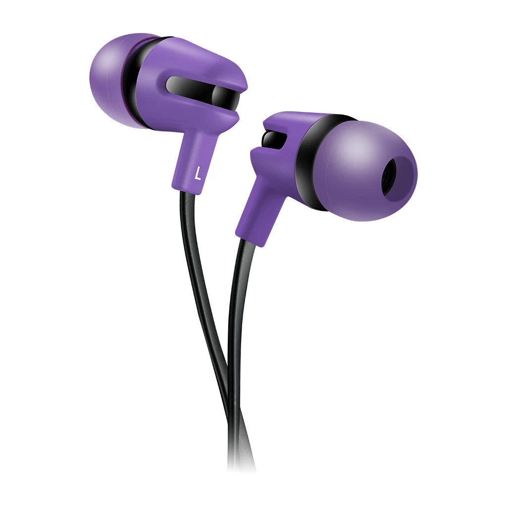 CANYON SEP-4 Stereo earphone with microphone 1.2m flat cable Purple 22*12*12mm 0.013kg - image 1