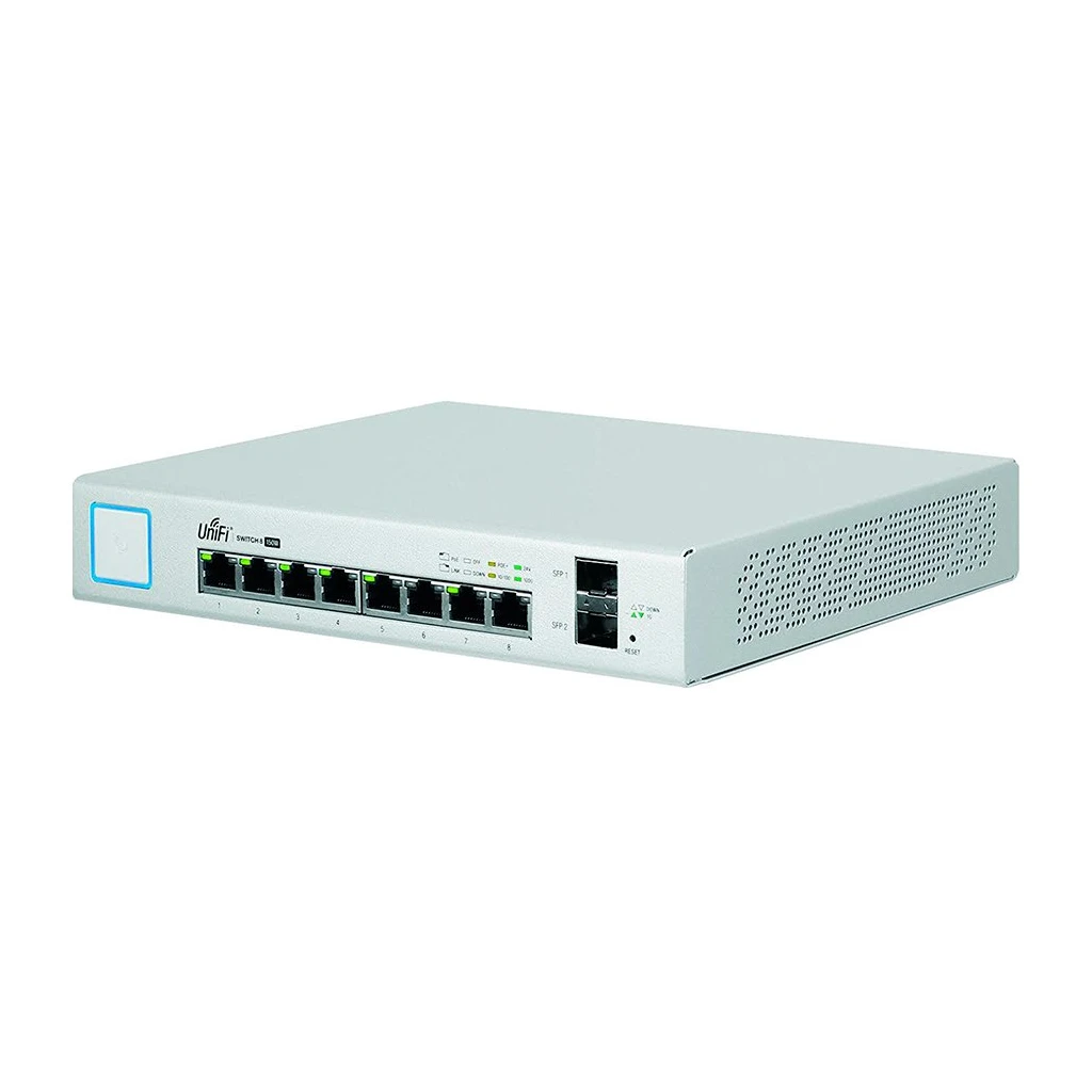 "Ubiquiti 8-Port Fully Managed PoE+ Gigabit Switch with 2 SFP ports150W Power Supply EU" - image 1