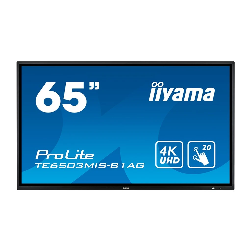 65" 20-Points Touch Screen 3840x2160 UHD IPS panel LED Bl. Metal Housing Fan-less Speakers Multiple - image 1