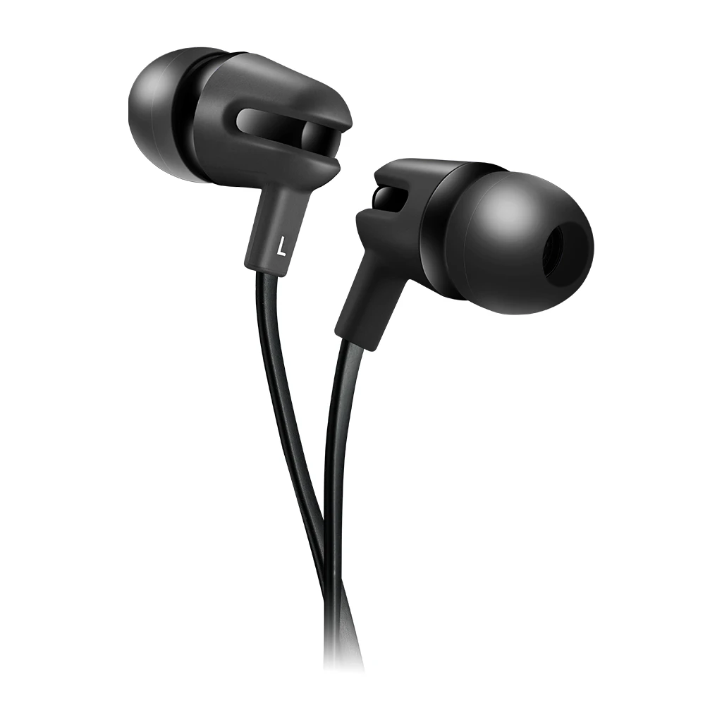 CANYON SEP-4 Stereo earphone with microphone 1.2m flat cable Black 22*12*12mm 0.013kg - image 1