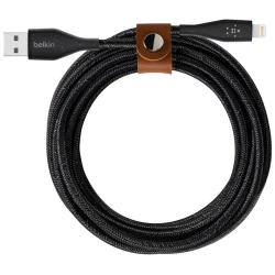 Belkin DuraTek Plus Lightning to USB-A Cable with Strap 1.2m Black - thumbnail 1