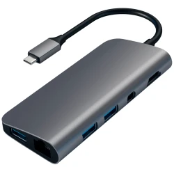 Satechi Aluminum Type-C Multimedia Adapter Space Gray ST-TCMM8PAM - thumbnail 1