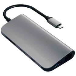Satechi Aluminum Type-C Multimedia Adapter Space Gray ST-TCMM8PAM - thumbnail 2