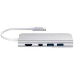 Satechi Aluminum Type-C Multimedia Adapter Silver ST-TCMM8PAS - thumbnail 3
