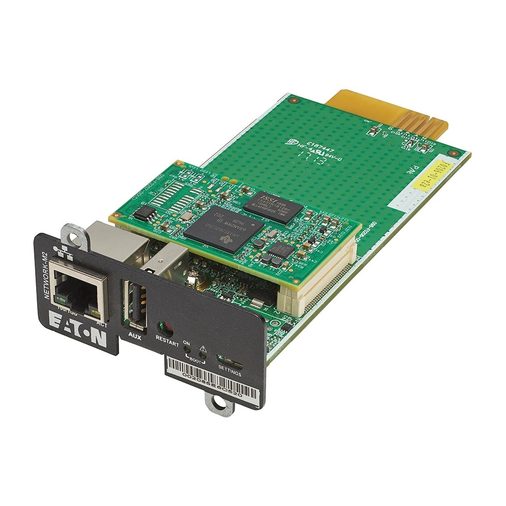 Eaton Gigabit Network Card; Ethernet 10/100/1000BaseT; Web/SNMP communications; UPS Supported: 5SC rack or RT 5P - image 1