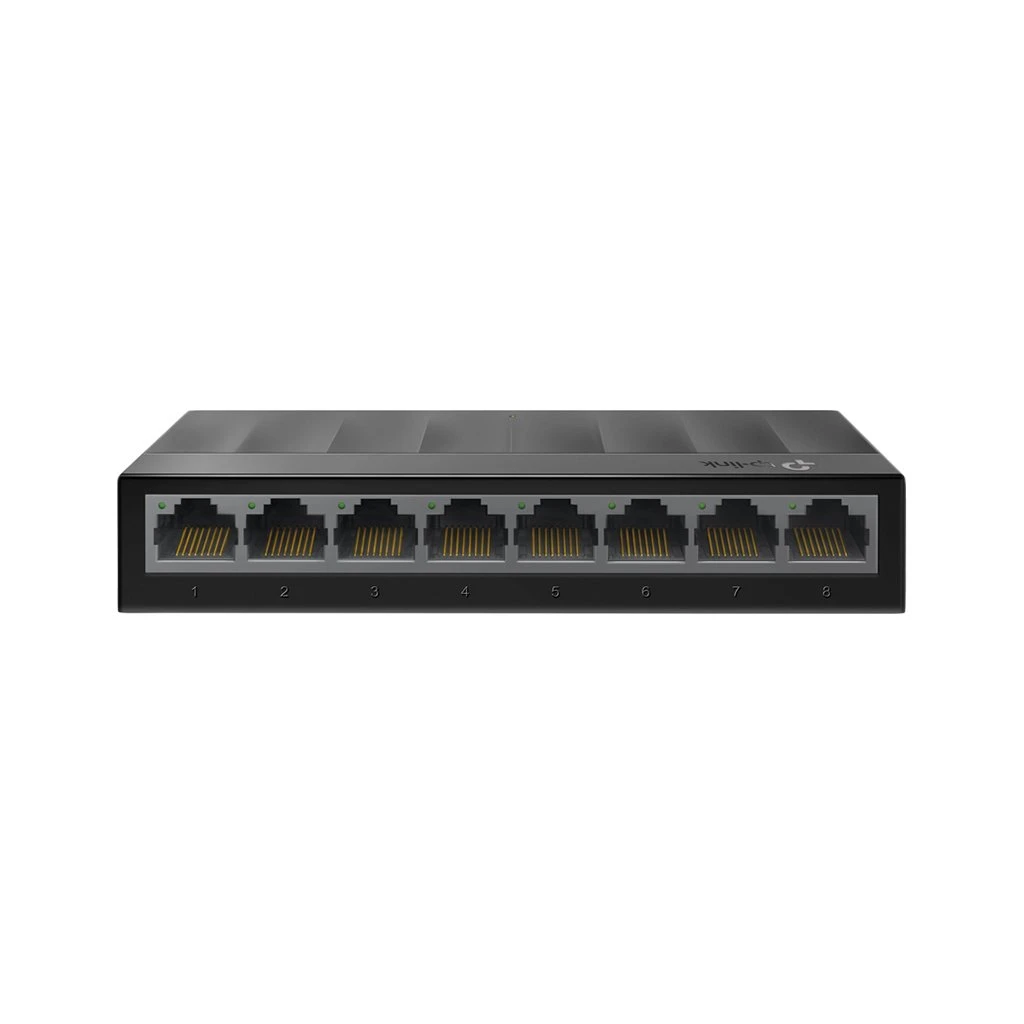 LiteWave 8-Port Gigabit Desktop Switch 8 Gigabit RJ45 Ports Desktop Plastic Case - image 1