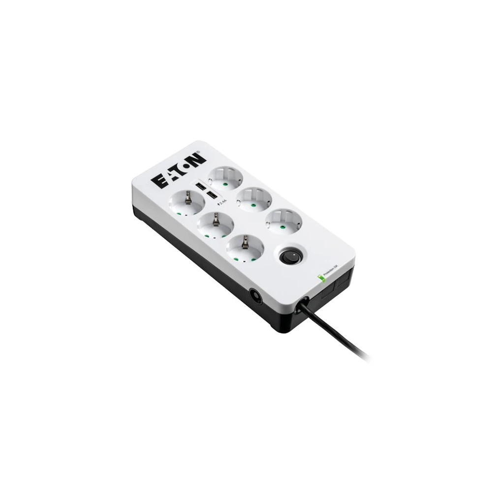 Eaton Surge protection - Protection Box 6 USB DIN w/2 USB charging ports 2500W white; - image 1