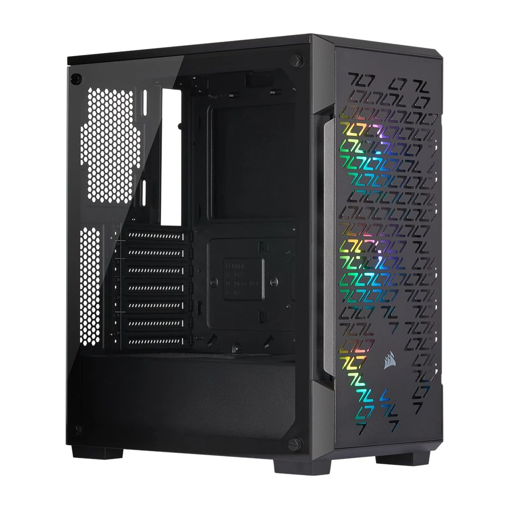 Corsair iCUE 220T RGB Airflow Tempered Glass Mid-Tower Smart Case Black - image 1