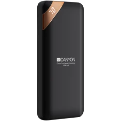 CANYON Power Bank Napajanja PB-102 Black - Visoka Gustoća, Kompaktna Veličina, Brzo Punjenje, Višestruka Zaštita - thumbnail 1