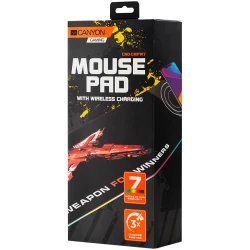 CANYON MP-W7 Gaming Mouse Mat with wireless charger with RGB LED Input 5V/9V-2A Output 5W/7.5W/10W - thumbnail 3