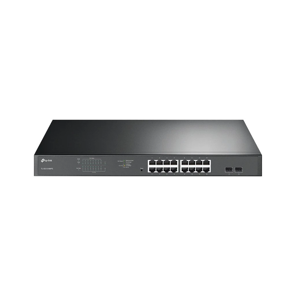 TP-Link TL-SG1218MPE 16-portni Gigabit PoE+ Pametni Switch - 16 Gigabit PoE+ RJ45 portova, 2 x SFP - image 1