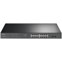 TP-Link TL-SG1218MPE 16-portni Gigabit PoE+ Pametni Switch - 16 Gigabit PoE+ RJ45 portova, 2 x SFP - thumbnail 1