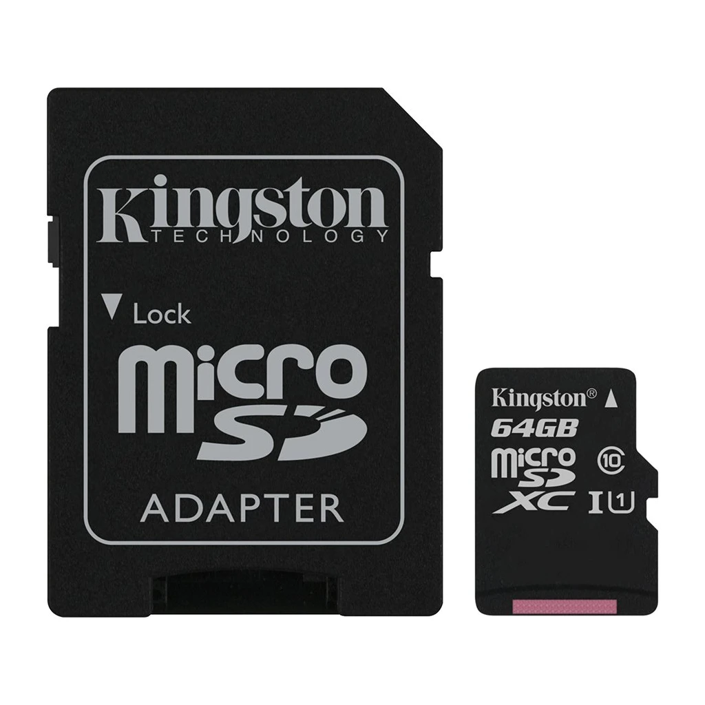 Kingston 64GB micSDXC Canvas Select Plus 100R A1 C10 Card + ADP EAN: 740617298697 - image 1